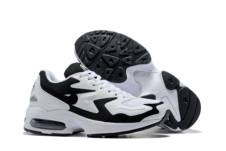 Nike Air Max 2 White Black Shoes - Click Image to Close